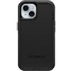 OtterBox Custodia per iPhone 15, iPhone 14 e iPhone 13 Defender Series - Nera, senza schermo, robusta e durevole, con protezione per le porte, include cavalletto a clip per fondina