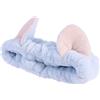 Housoutil Fasce Elastiche Per Capelli Orecchie Di Gatto Accessorio Per Capelli Fascia Per Trucco Per Donne Ragazze Azzurro