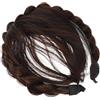 minkissy Fascia per Chioma Treccia e Frangia Marrone in Fibra
