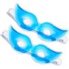 BATHVEVE Maschera Fredda per Occhi in Gel PVC Blu, 2 Pezzi Rinfrescante per Sonno
