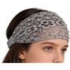 Generico Fascia Per Capelli Con Perline Per Donne,Per Acconciature Con Perline Floreali E Perle - Fascia Large Bohemian Elasticizzata,Per Matrimonio Viaggio Uso Quotidiano Vacanza E Acconciatura