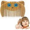 EQLEF Pettine di Legno Piccolo, Pettine da Viaggio Donna Mini Pettine Tascabile Spazzola Pettine da Viaggio per Ragazze Capelli Dritti Spessi