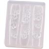 NVOQILIN Stampo in silicone floreale per unghie 3D per disegni eleganti e intricati, accessorio professionale per manicure