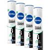 NIVEA Black & White Fresh Spray Antitraspirante, 150 ml (Confezione da 4)