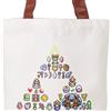 San-ei Legend of Zelda Triforce Pixel Art Tote Bag San-ei Boeki Japan Import