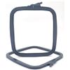 Nurge Telaio da ricamo quadrato, in plastica, per punto croce, per ricamo e ricamo, regolabile, antracite, numero 3 (medio)