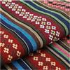 BrightGlow Tessuto in Cotone per Cucire con Motivo Etnico Stoff in Stile Boho Venduto al Metro Fiori Esotici Stoffa in Cotone e Lino Stoffa Decorativa Retrò Multicolore per Cucire Stoffa per Costumi 8
