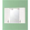 MOBILI SAVINI DUE Specchiera Arredo Bagno Bianca Cm77x15,5x57h Art.960