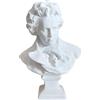 ASAKKURA Busto di Beethoven in Resina Effetto Gesso, Scultura Artistica Decorativa per Casa e Ufficio, Ornamento da Tavolo Artigianale per Gallerie e Studi