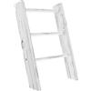 HOLIDYOYO Scala Bagno Porta Asciugamani Rustico in Legno Bianco Multifunzionale per Bagno e Cucina