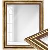 WANDStyle specchio da parete rettangolare, specchiera bagno 50x60 cm, specchiera dorato in legno, specchio da terra con cornice antico, Vintage Mirror 60x50 cm, H550 - Made in Germany