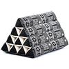 LEEWADEE Cuscino Triangolare Thai 50 x 33 x 33 cm - Sodo Kapok Supporto Schiena Lettura, Letto, Divano & Pavimento