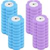 Jokapy 36 pezzi Spazzola per WC monouso, spazzole per WC monouso sostituibili, spazzola per WC con detergente per ricariche e spugna per lavandini, vasche da bagno, secchielli, scope per piscine (Blu Viola)