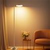 SIBRILLE 36W Lampada da Terra Salotto, 2400LM Luminosa Moderna Piantana Lampada da Terra Dimmerabile con Telecomando Magnetico, 3000K-6000K Piantana LED Lettura per Soggiorno Letto Ufficio, Oro