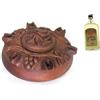 Nostre Montagne Prodotti Tipici Valle d' Grolla dell'amicizia valdostana a 6 becchi uva diam. 23cm ca in legno di mogano con mignon 3cl Grappa S Roch, ricetta per preparare il caffè alla valdostana