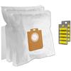 PakTrade 10 Sacchetti per Aspirapolvere + 10 Profumi + Filtro per Philips FC 8021/03, FC 9091 Studio Power, FC 8577/09, HR 8363, FC 8376, FC 9193, FC 8782, HR 8573/12, HR 8573, HR 8572AD