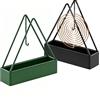 Moling 2 Pezzi Porta Zampirone da Esterno in Metallo,Porta Spirale Antizanzare,Triangolari Porta Bobina per Zanzare,Repellente per Casa Campeggio,Viaggi Ester (nero+verde)