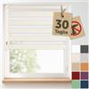 Blumtal Tenda a rullo doppia Klemmfix senza forare 90x210 cm - Tende regolabili per finestre senza fori - Tende interne facili da installare - Persiane a rullo - Avorio
