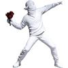LAIX Banksy Scultura Il Lanciatore di Fiori Incollerito 21,5 cm - Complemento Esclusivo per Graffiti, Street Art, Collezionisti e Amanti dell'Arte Urbana e Pop