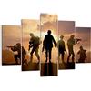 ARTTOR Quadro su Tela 150x100cm Stampe da Parete Esercito Armi Sole militare Grandi Decorazione Murale Camera da Letto Cucina 5 pezzi Quadri Moderni Soggiorno Grafica Immagini Wall Art Canvas EA150x100-2962