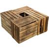 Kistenkolli Altes Land Set di 4 cassette di legno vintage per frutta e mele, prodotte dall'Alten Land per la costruzione di mobili fai da te (set da 4)