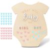 Joalpysm Gender Reveal - Lavagnetta in legno, accessorio per feste, baby shower, da appoggiare, per annuncio di sesso, decorazione per baby shower