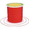 PH PandaHall PandaHall - Cordoncino di nylon intrecciato setoso cinese, per nodi shamballa, macramè, perline per braccialetti dell'amicizia Kumihimo, macramè, 137 metri, 0,5 mm, colore: rosso
