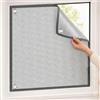 NRQCJM Pannello Oscurante Vetri Alluminio Senza Fori, Pellicola Isolante Termica Finestre Mansarda, Alternativa a Tende per Lucernari, Protezione Solare Freddo(Grigio,110x250cm)