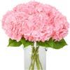 JUSTOYOU Fiori di ortensia artificiali, 3 pezzi, fiori di ortensia realistici a stelo lungo singolo, 40 cm, grande e realistico, bouquet di ortensie finte per matrimoni, casa e feste (fiori di