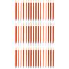 Jaow 48 Candele di Compleanno Lunghe Sottili con Supporti - Dimensione 12 cm x 0,5 cm - Colore Rosso