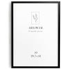 Artower® Cornice portafoto per formato DIN A3, 30 x 42 cm, in legno nero, cornice sottile | Cornice per poster, grande, vintage, collage | Picture Frame Black Wood 29,7 x 42cm | Cornice in legno per