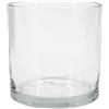 INNA-GLAS Portacandela cilindrico Sansa Ocean, trasparente, 12 cm, Ø 12 cm