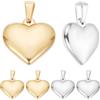 Beebeecraft 10 pz 2 Colori Cuore in Metallo Ciondoli Placcati Oro 24K 304 Acciaio Inossidabile Grande Cuore Ciondolo Ciondoli per Collana Creazione di Gioielli
