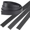 GORGECRAFT 3 Rotolo di Cordoncino di Pelle Piatto Largo 15mm Striscia Vera Pelle Spessa 2mm Cinturino in Nera Stringa Vacchetta Intrecciatura Corda per Bracciali Creazione