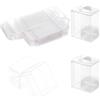 NBEADS 30pz Scatola in Plastica PVC Trasparente, 4x3x5cm Scatole per Confezioni Regalo Rettangolari Trasparenti Scatole per Bomboniere per Bomboniere per Caramelle Biscotti Torta al Cioccolato Regalo