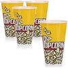 com-four® 4X Bicchieri per Popcorn, Ciotola per Popcorn, Porta Popcorn | porta popcorn tipo in cinema per la perfetta serata film a casa