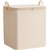 Generic 100/150/180/210 ml Grande Stoccaggio di vestiti con maniglia Heavy Duty Pieghevole Abbigliamento Storage Bin con coperchio Trapunta Coperta Biancheria da letto