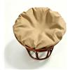 HUIZHENSHENG Fodera Per Cuscino Per Sedia Papasan ,Resistente All'acqua Fodera Per Cuscino Morbido Papasan Con Cerniera Rimovibile Per La Decorazione Di Mobili Pe(Size:Diameter 120cm (47.2 in),Color:cachi scuro)