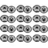 QUARKZMAN 12 Set Bottoni Automatici a Pressione 25mm Bottoni a Pressione da Cucire Metallo Accessori per Chiusura Borse Vestiti Jeans Cucito Artigianale, Gunmetal