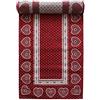 GALTEX Tappeto passatoia Antiscivolo Montmartre Dimensioni Varie R613 65x110 cm Rosso