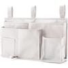 Generic Portaoggetti per comodino, 8 tasche, in tessuto Oxford, multifunzionale, da appendere, per testiere, sponde del letto, dormitori, letti a castello e letto d'ospedale (beige)