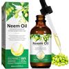 CJXHJY Olio di Neem Puro al 100% - Olio Essenziale per Capelli e Pelle - 60ml - Cold-Pressed, Non Raffinato - Per Crescita Capelli, Idratazione Pelle, Cuoio Capelluto - Grado Terapeutico Premium