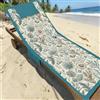 L'Emporio Casa Telo Mare Piscina con Tasche e Cuscino Gonfiabile - Coprilettino Sdraio in Morbida Microfibra di Poliestere (Stella)