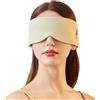 Hontaog Mascherina Notte in Cotone Artigianale, Maschera per Dormire Oscurante con Fascia Regolabile, Copri Occhi in Raso Morbido, Anti Luce per Sonno, Viaggio, Uomo e Donna