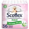 Scottex Pulito Originale Carta Igienica, Morbida e Resistente, Formato XXL, Fatto in Italia, 36 Rotoli Mega