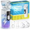 NovaNeb Aerosol Portatile Silenzioso - Aerosol per Aerosol Adulti e Aerosol Bambini, Aerosol Ultrasuoni Autopulente con 2 Maschere e Boccaglio, Ricaricabile USB-C Apparecchio Aerosol