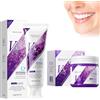 Hppsctink 2pcs Dentifricio, 100g v34 Dentifricio Viola e 50g v34 Polvere per Denti, Polvere sbiancante per Denti, Denti Bianchi, Pulizia da Odori e Tartaro, Alito Fresco, toothpastes
