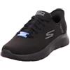 Skechers Uomo Go Walk Flex New World Slip-In ALLENATRICE, Black Textile/Synthetic, 46 EU