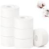 ANAMPION Nastro sportivo bianco,set di 8 rotoli di nastro (3.8 cm x 10 m)
