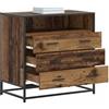 vidaXL Mobile con Cassetti 3-Cassetto Legno antico 70 x 41 x 70 cm